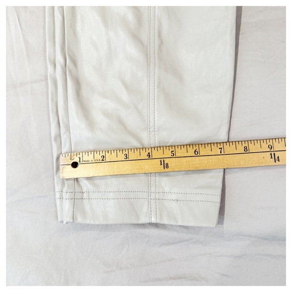 HOUSE OF HARLOW 1960 FAUX LEATHER HIGH WAIST DRESS PANTS WITH BELT MEDIUM $189 - Picture 9 of 10